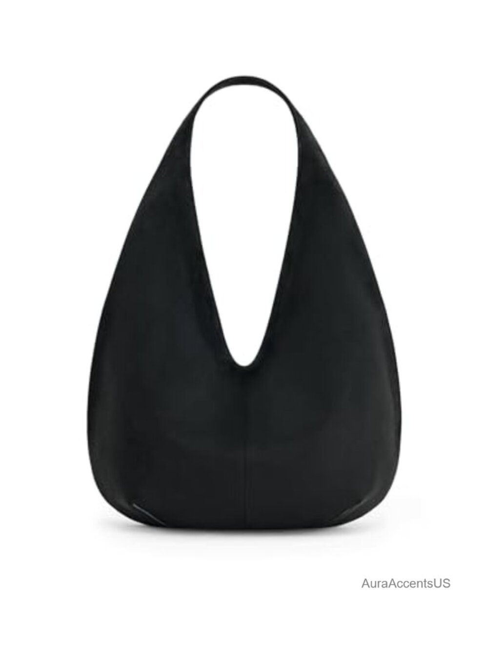 Faux Suede Hobo Shoulder Bag Vegan Lightweight Casual Everyday Purse